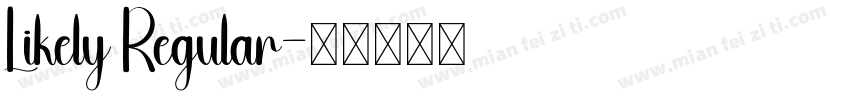 Likely Regular字体转换